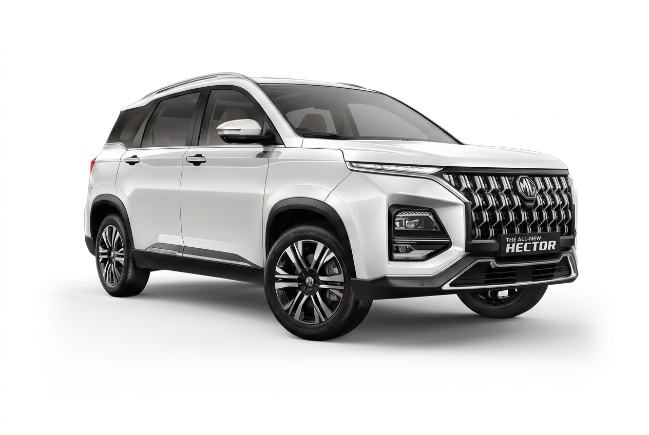 MG Hector in Pearl White